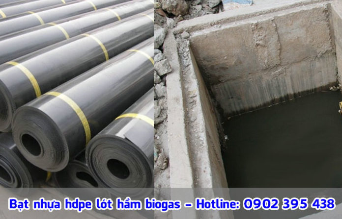 bạt nhựa hdpe lót hầm biogas