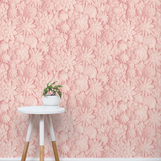 Giấy dán tường màu hồng – Rèm Cửa Đẹp | 0902 686 316